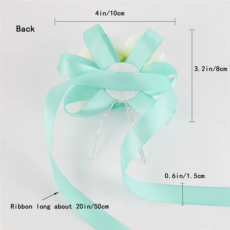 Zilue 10 шт./лот невесты Tiffanyblue наручные Цветы Букет сестры ручной работы с цветочным