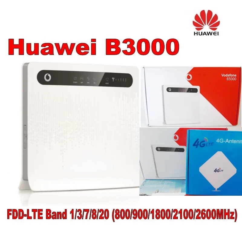 Vodafone B3000(Huawei B593s 22) LTE 4G беспроводной маршрутизатор CPE с поддержкой FDD800/900/1800/2100/2600