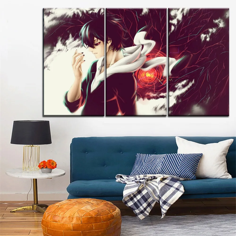 Настенный плакат с рисунком на холсте 3 шт. аниме Токийский Гуль Ayato Kirishima | Отзывы и видеообзор