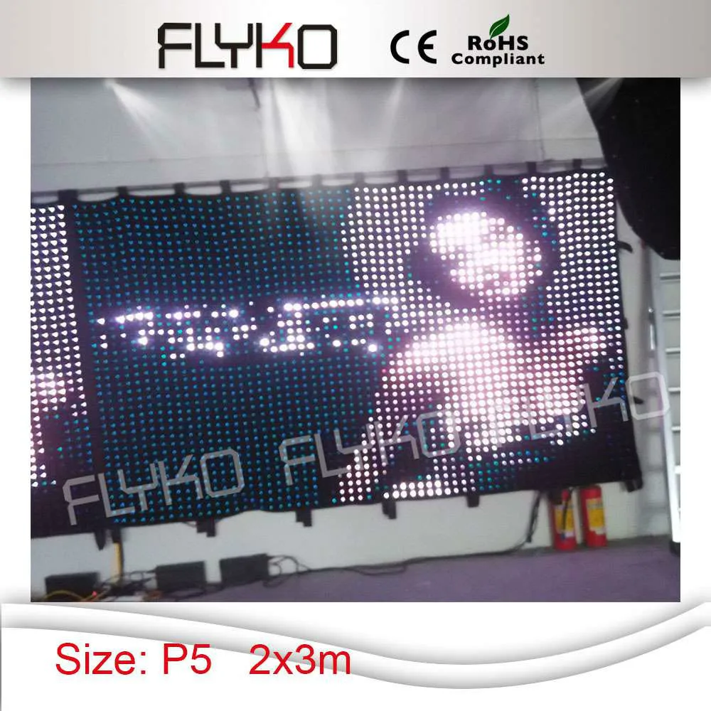 P5 2x3 м Высокое качество воспроизведение сексуальных фильмов Гибкая светодиодная