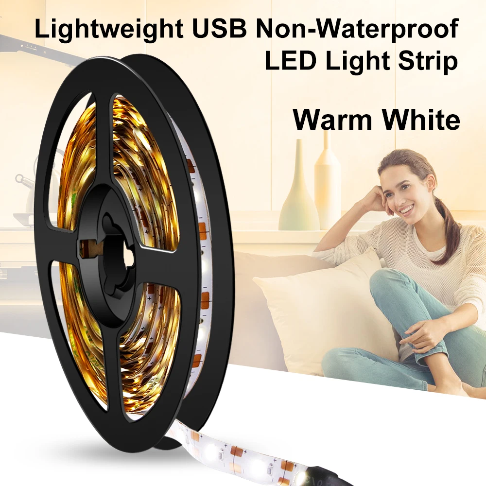 USB светодиодные полосы света DC5V мощность Fita s 5 м спальня Ambilight ТВ ПОДСВЕТКА