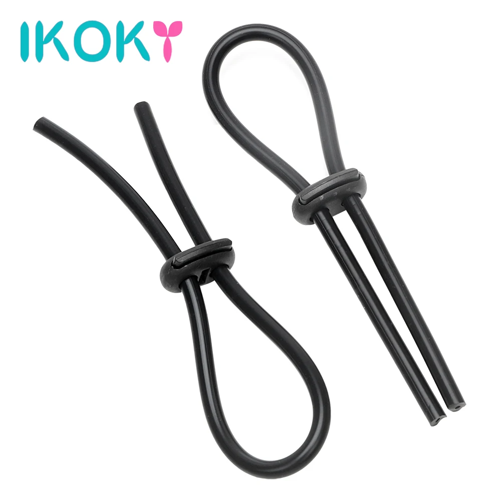 Кольцо для пениса IKOKY 1 пара задержка эякуляции эротические секс игрушки мужчин