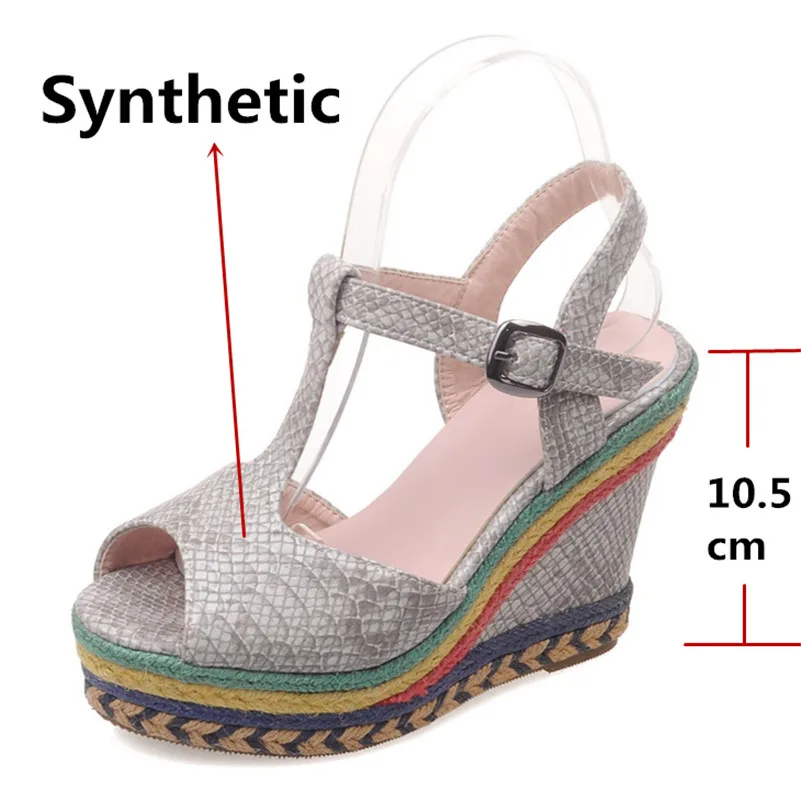 FEDONAS/классические женские римские сандалии на платформе с открытым носком