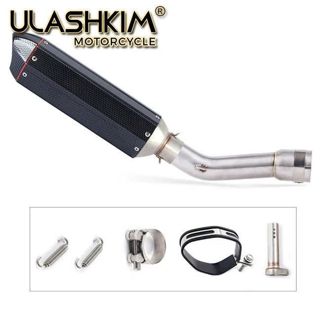 same photo Motorcycle Full System Exhaust Escape Muffler Middle Connect Link Pipe Slip On For YAMAHA FZ1 FZ1N FZ1000 2005 to DB-KILLER - Цвет: same photo