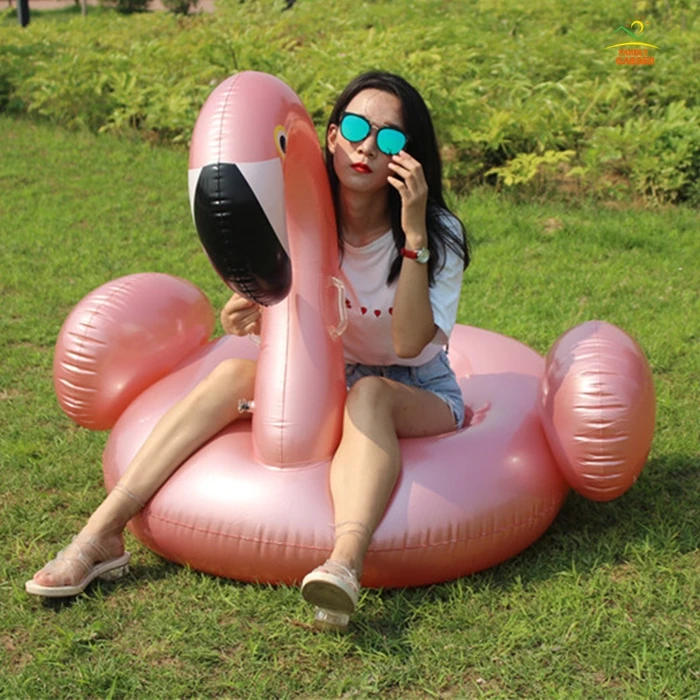 Блестящий цветной надувной фламинго розовый поплавок для бассейна плавательный