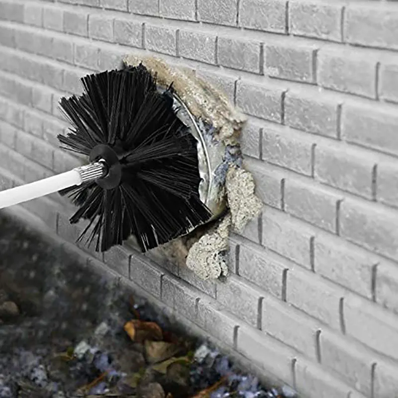 Нейлоновая Щетка с 6 длинными ручками гибкие трубные стержни для дымохода