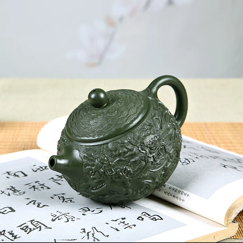 Оригинальный чайник Yixing куб. См китайский чайный сервиз из фиолетовой глины с