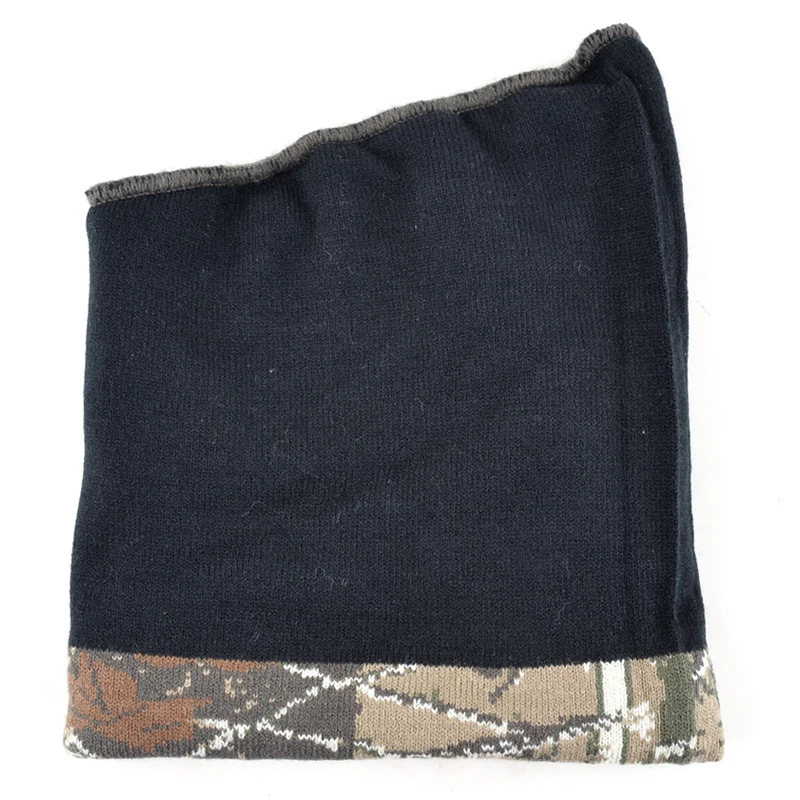 Мужская шерстяная Балаклава Зимняя Шапка бини маска для лица мужские шапки