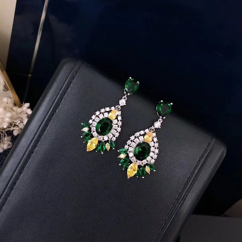 Designer Fashion Copper Jewelry 3A Cubic Zirconia Party Earring | Украшения и аксессуары