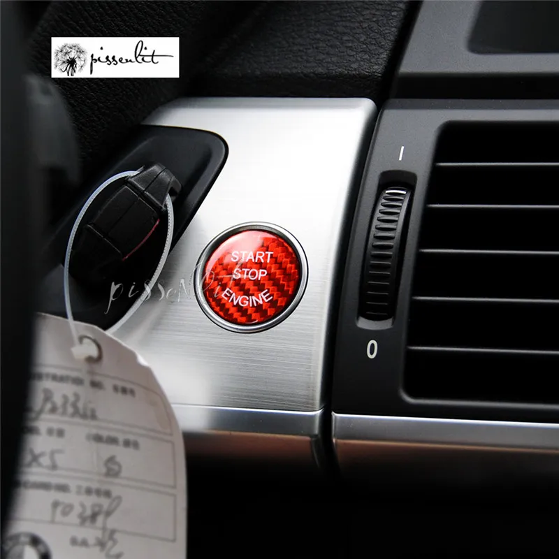 Кнопка включения и остановки двигателя из углеродного волокна для BMW F25 F26 F30 F10 F34