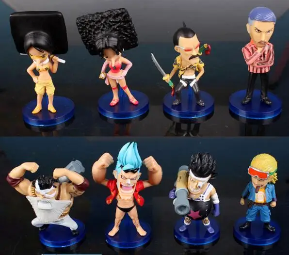 Новая горячая распродажа 8 шт./компл. ONE PIECE Фрэнки дом 9 см ПВХ подарок для детей