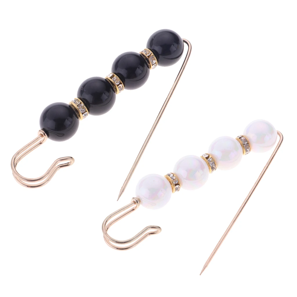 2 шт. брошь с кристаллами в виде булавки жемчугом|Броши| |