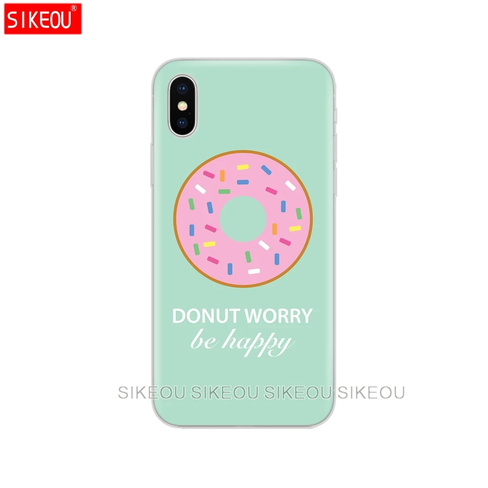 Силиконовый чехол для телефона Iphone 6X8 7 6s 5 5s SE Plus 10 XR XS Max с надписью Think Be Happy