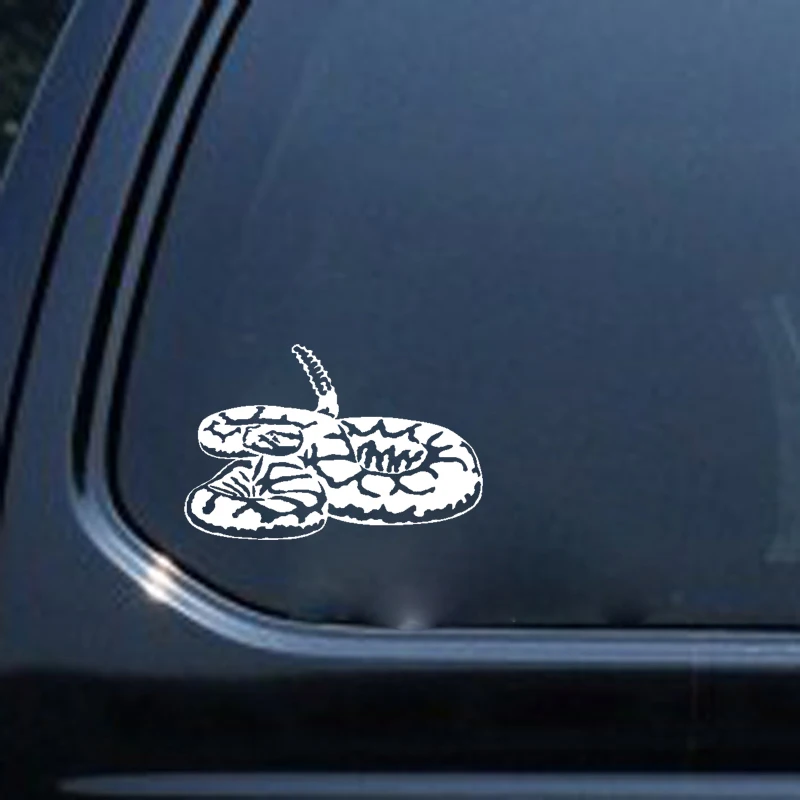 

YJZT 15.3CM*10CM Ferocious Snake Cool Fearsome Vinyl Decal Car Sticker Black/Silver C19-1051