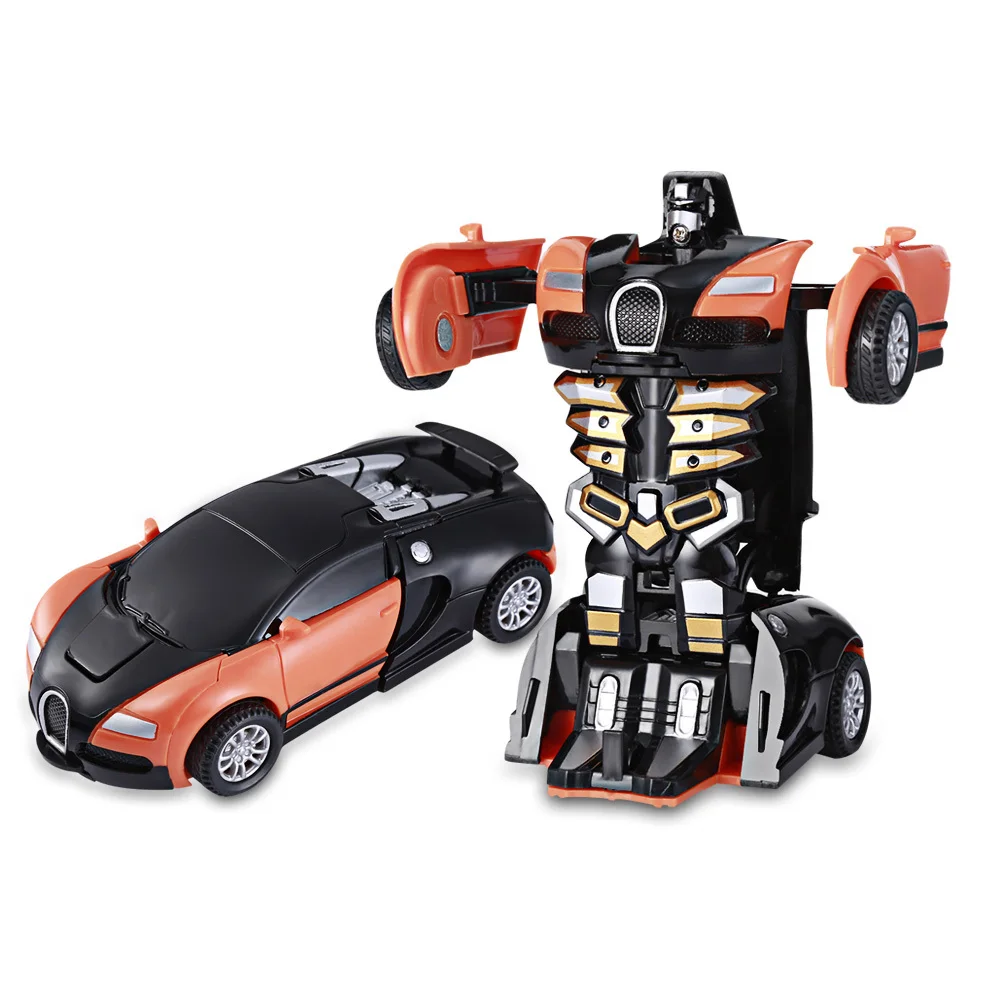Orange 2 In1 спортивный автомобиль роботы-трансформеры модели деформации автомобиля боевые игрушки для детей, подарок на день рождения - Цвет: Orange