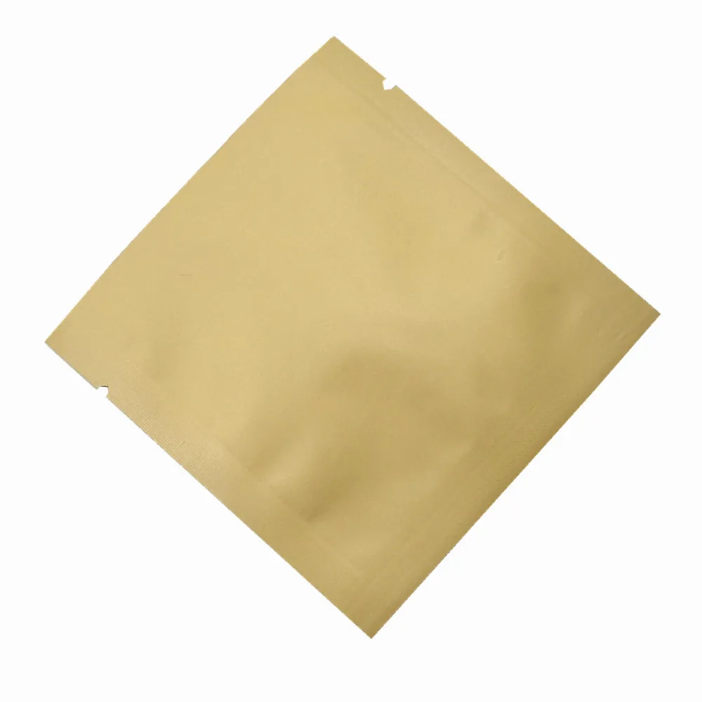 Kraft Paper Color 100 шт красочные открытый Топ алюминиевый упаковочный пакет небольшие подарки конфетные тепловые уплотнения майларовые Упаковочные пакеты для закусок розничной упаковки - Цвет: Kraft Paper Color