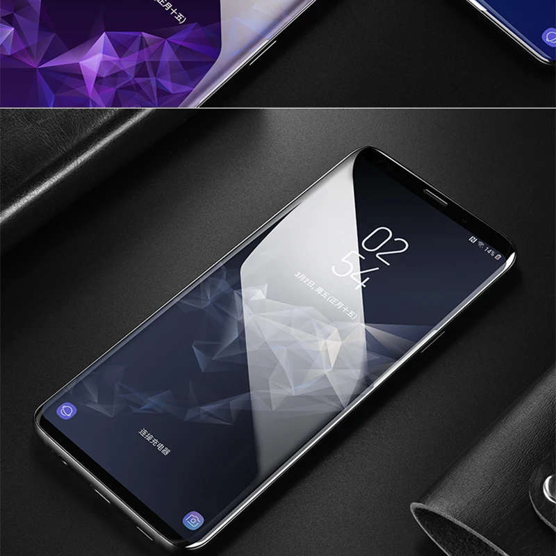 RZP изогнутое полное покрытие закаленное стекло для samsung Galaxy S8 S9 S10 Plus Note 8 9 10 Защита экрана для samsung S8 S9 стеклянная пленка