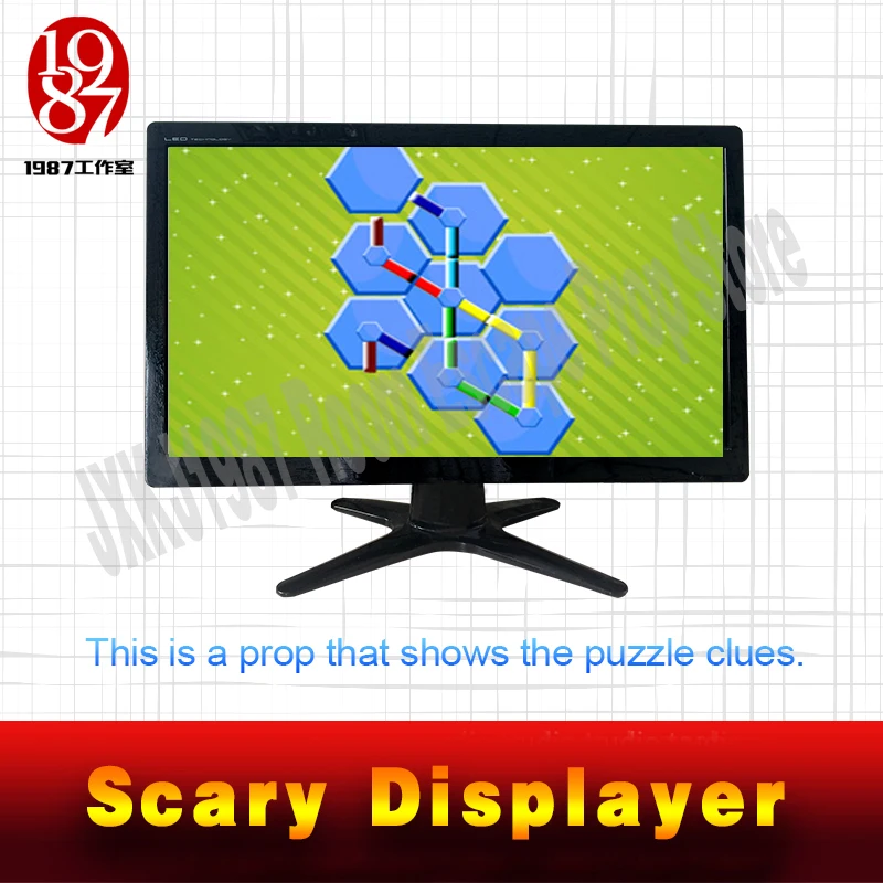 jxkj 1987 Real life escape room props horror displayer to create scary atmosphere show puzzle clue support custom prop | Безопасность и