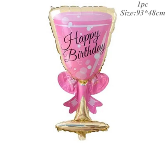 Birthday cup 1 шт пивная чашка фольга фон для фотосессий-воздушный шар для вечерние принадлежности, день рождения украшения для взрослых - Цвет: Birthday cup