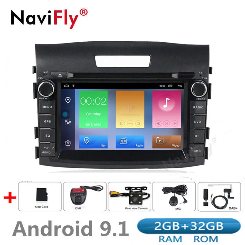 2din HD1024 * 600 Android 9 1 Автомобильный dvd Радио мультимедийный плеер для Honda CRV CR-V 2012 2013 2014