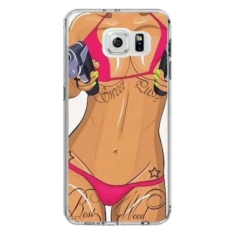 TPU Clear Phone Case For samsung S8 s6 s7 edge s4 s5 s3 C5 C9 note3 note4 note5 Soft Silicone Sexy Girls LipsCover Free shipping |