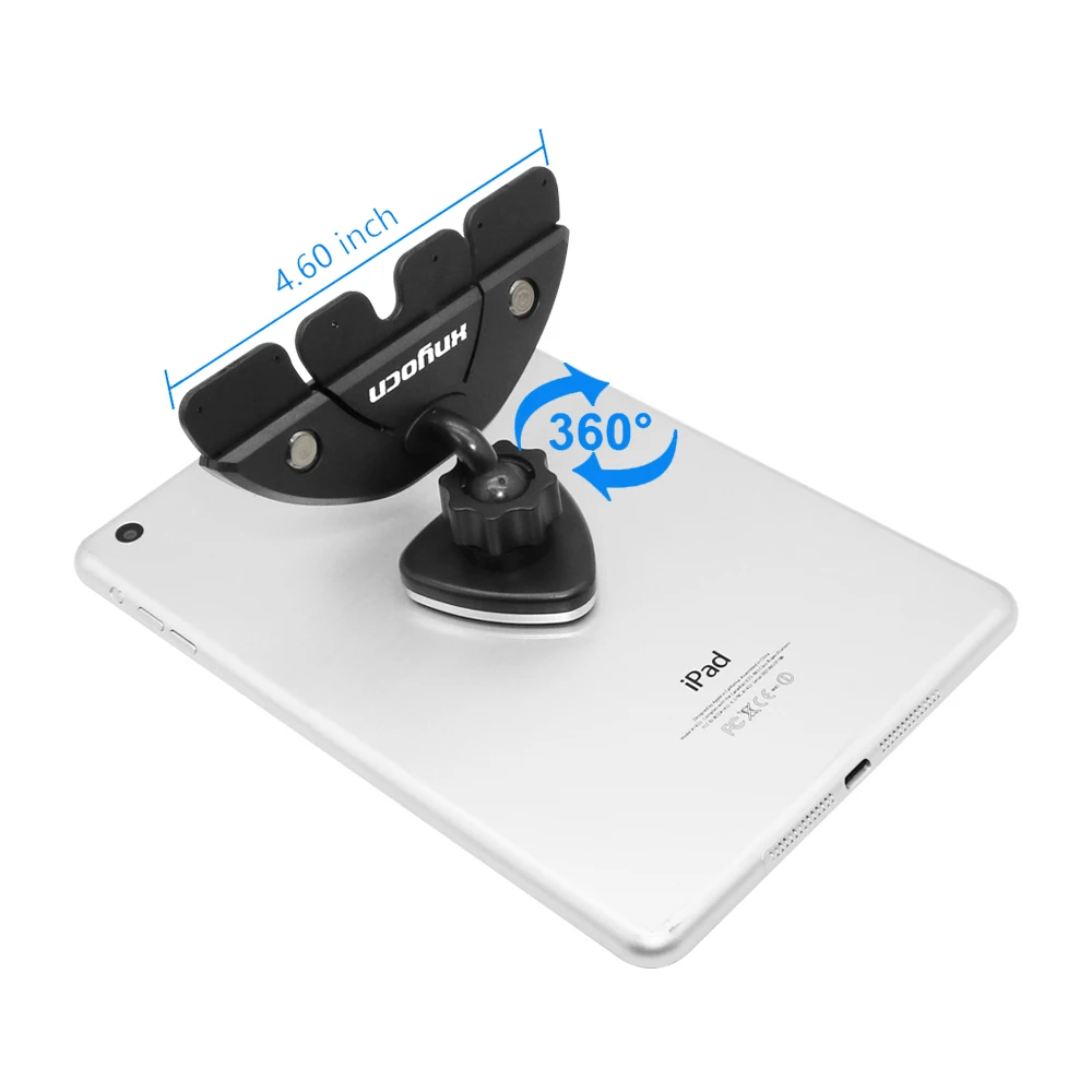 tablet car mount cd slot holder mobile phonetabletsgps magnetic stand car 360 rotation bracket for iphone ipad pro air 2 mipad free global shipping