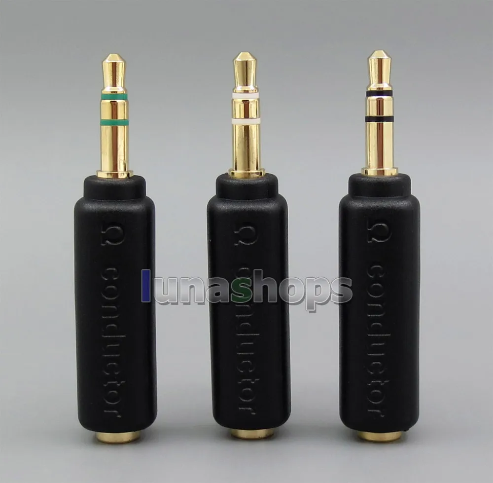 

LN005495 75 150 200 Ohm Impedance Resistance 3.5mm Male To Female Adapter Conductor For JH24 Ak380 ak240 er4sr Earphone Cable