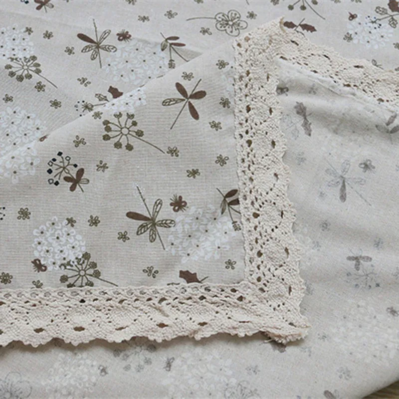 9 Размер пасторальная винтажная печатная прямоугольная льняная скатерть