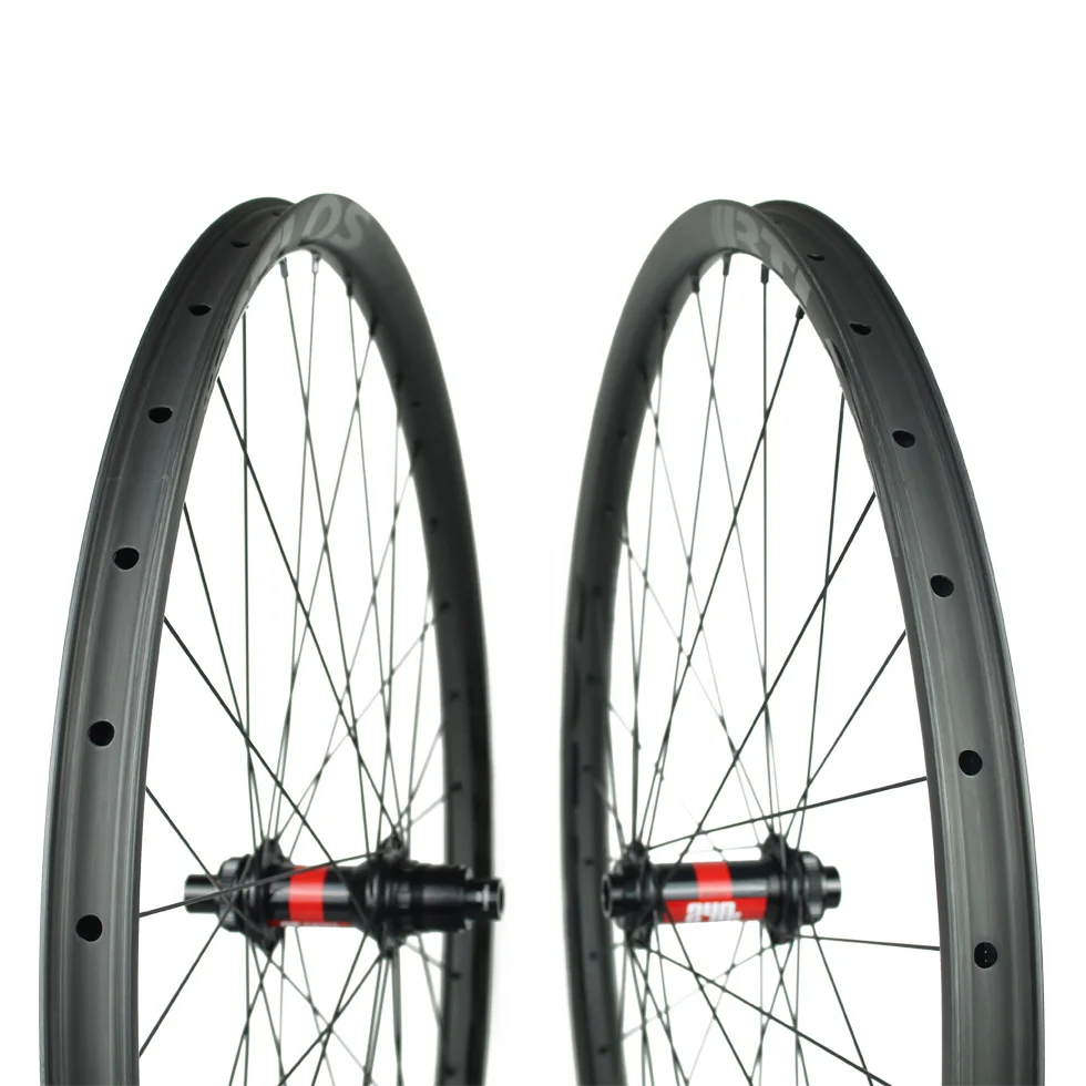 Асимметричная 29er 24 мм внутренняя ширина углеродистая колесная пара с DT swiss