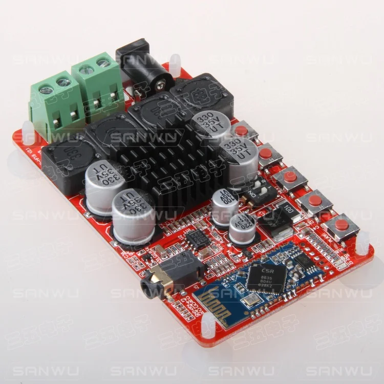 

Bluetooth-ресивер, цифровой усилитель, аудиоплата DC8-25V 50 Вт + 50 Вт TDA7492 CSR8635 V4.0