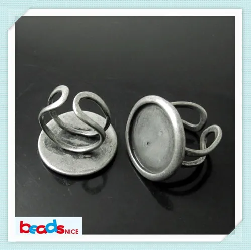 Beadsnice ID920 круглое регулируемое кольцо идеально подходит для кабошонов основание