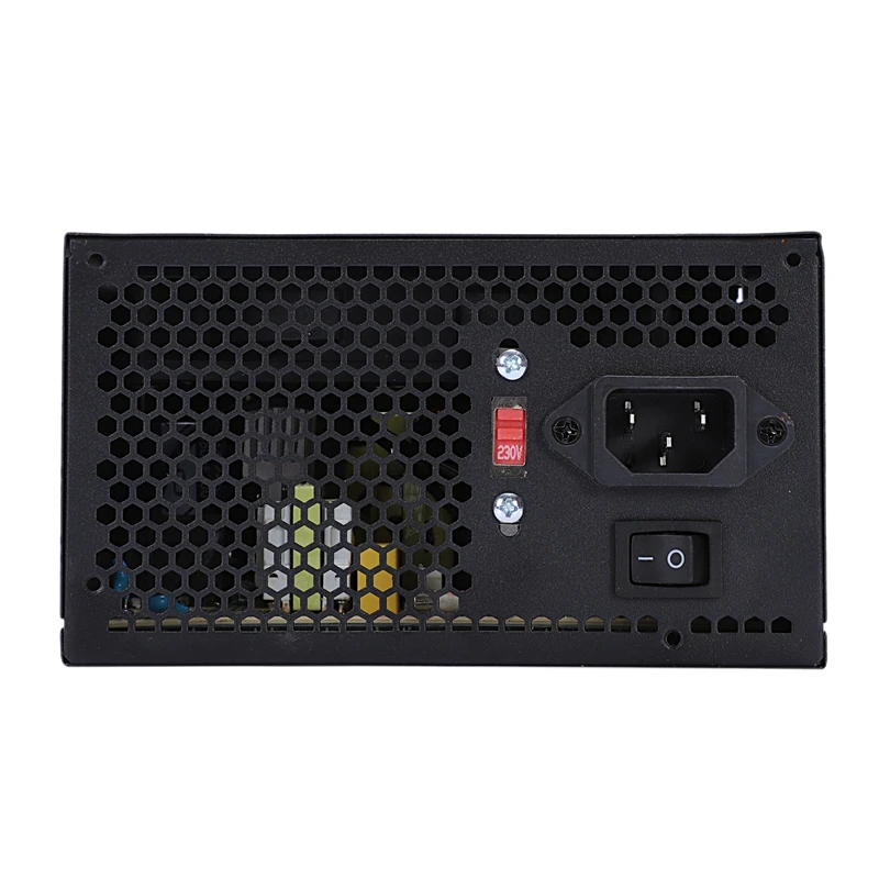 170 260 В макс 600 Вт источник питания Psu Pfc красный 12 см тихий вентилятор 24Pin 12В ПК