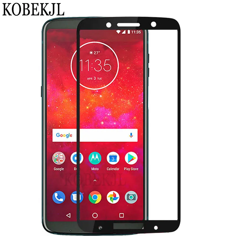 Защитное стекло для Motorola Moto Z3 закаленное Z 3 MotoZ3 с полным покрытием защитная