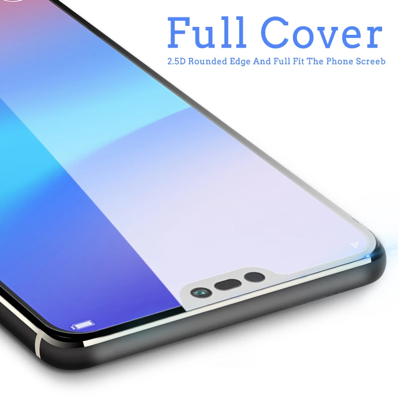 Защитное стекло для экрана y6 y7 y5 prime 2018 цветное полноэкранное 3d Huawei Y3 Y5 Y6 Y7 Y9 Prime Pro