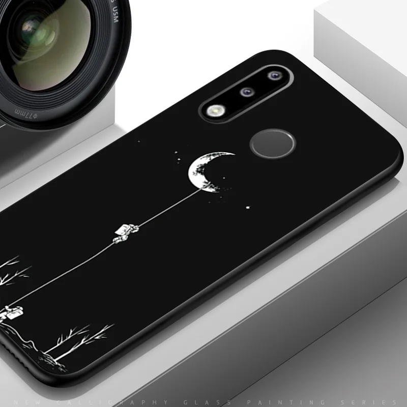 TPUBLK505 YOUVEI чехол для Coque huawei P30 P30 Pro Чехол черный мягкий TPU задняя крышка для huawei P30 Lite чехол для huawei P30 чехол для телефона - Цвет: TPUBLK505