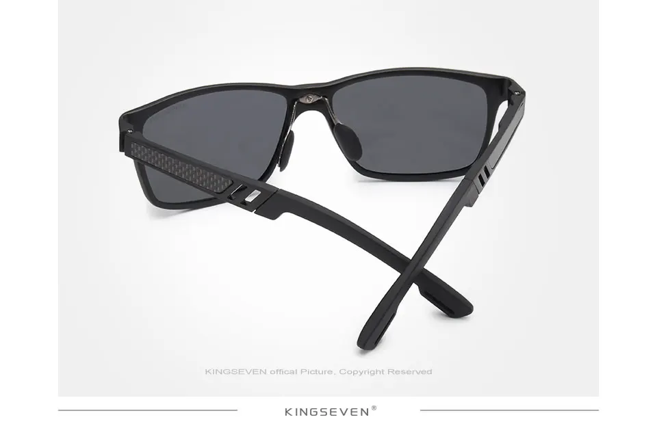 KINGSEVEN, оригинальные поляризованные солнцезащитные очки, брендовые, алюминиево-магниевые, зеркальные, мужские спортивные очки для вождения, очки Oculos De Sol