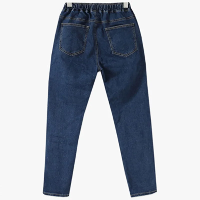 Мода Горячей Продажи Женщина Синие Джинсы Шаровары Брюки Джинсовые брюки Для