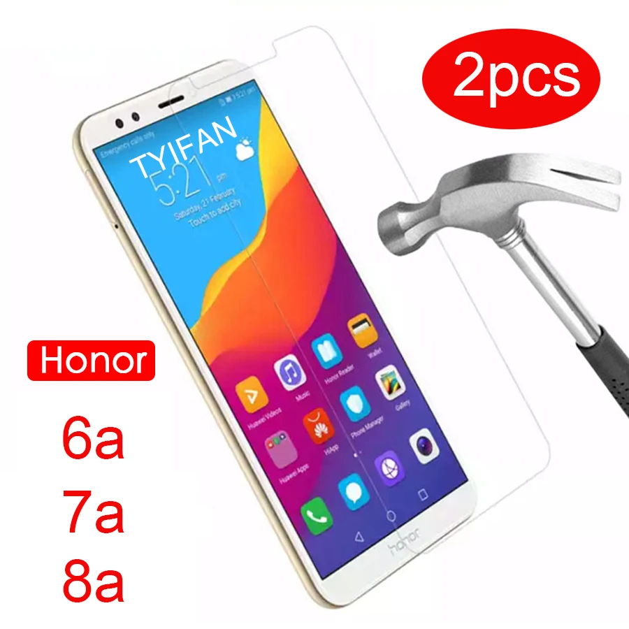 Чехол из закаленного стекла для Honor 8a 7a Pro 6a Защитное стекло Huawei Honer 8 7 6 A A8 A7 A6