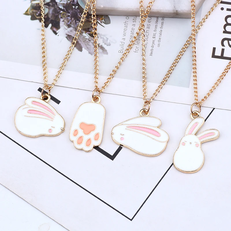 Kawaii/модные милые творческий кролик подвеска для ног ожерелье в виде милых