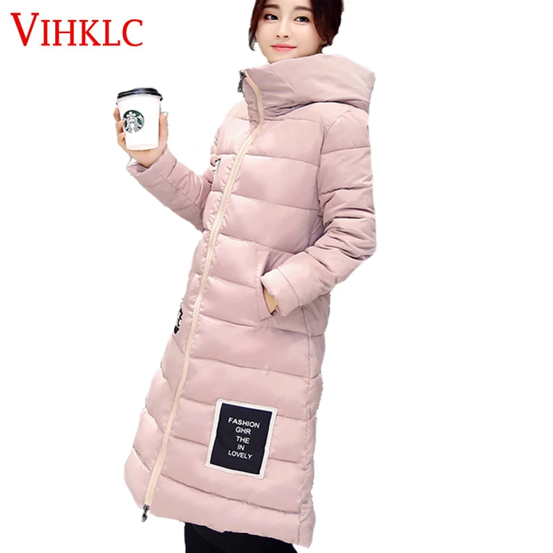 Vihklc 2017 Для женщин Зимняя куртка теплые женские Мужские парки пальто Высокое