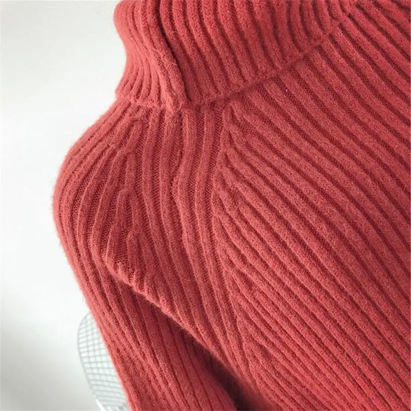 

2019 new hot sale women's spring autumn loose turtleneck knitted sweaters women clothing knit pullovers
