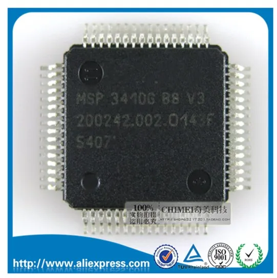 Новый оригинальный MSP3410G B8 V3 QFP64 ЖК экран с чипом|chip|originallcd |