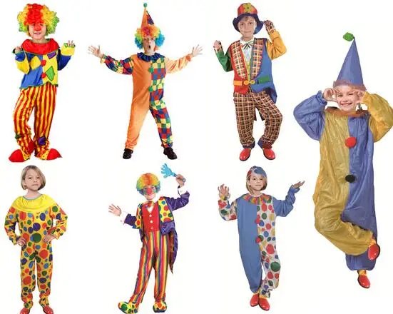 Горячая Распродажа 2017 классический костюм клоуна для взрослых и детей на