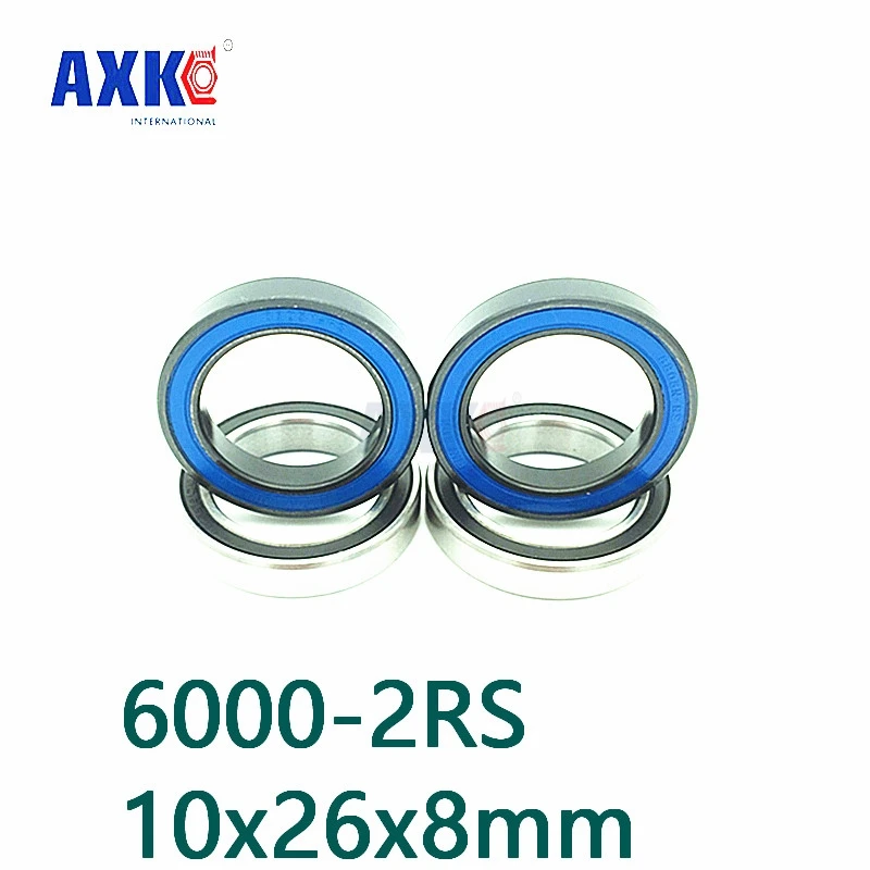 Axk Бесплатная доставка Si3n4 Гибридный Керамический шарикоподшипник 6000 2rs 10x26x8 мм