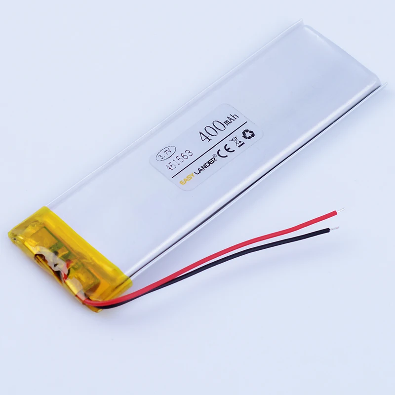 

451563 3,7 V 400mAh литий-полимерный литий-ионный аккумулятор для bluetooth-динамика Mp3 MP4 DVR GPS PSP, PDA 441663 451565
