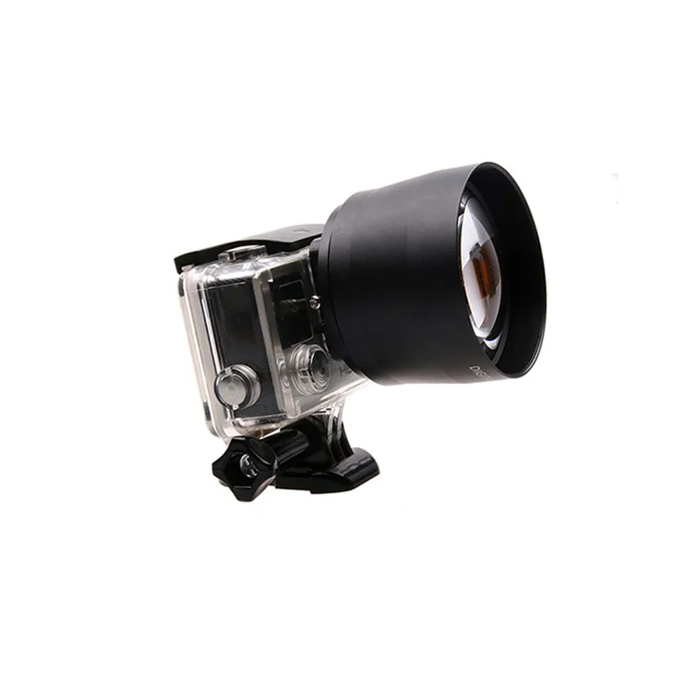 JINSERTA 52 мм зум-объектив для Gopro цифровой камеры DSLR аксессуар 2.2x зум-объектив телеобъектив для Gopro Hero 5 6 3+ 4 Xiaoyi 4Ki