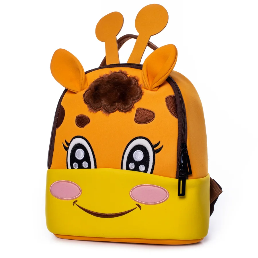Серия зоопарк детские рюкзаки с рисунком жирафа для девочек и мальчиков милые