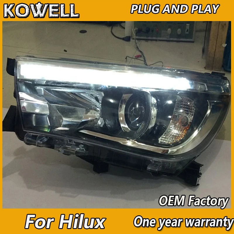 Стайлинг автомобиля KOWELL для Toyota Hilux светодиодсветодиодный фары 2015 Новинка Revo Vigo