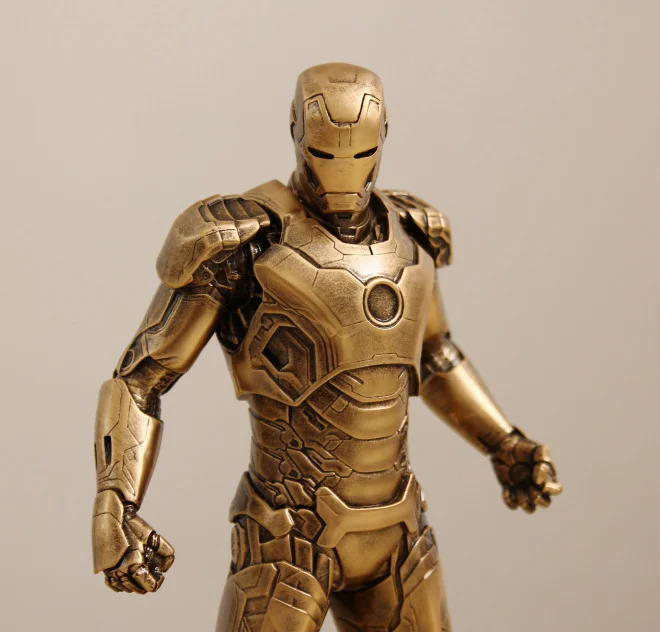 Железный человек 1/6 1:6 Mark VII MK43 31 см Мстители Железный человек MK43 Tony Stark статуя смолы - Цвет: Brozen