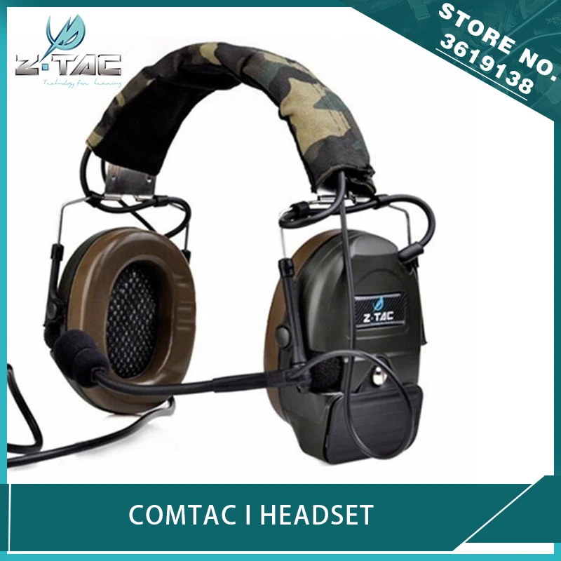 Z тактический TAC Sordin Тактический Airsoft Comtac I гарнитура шлем Шум шумоподавления Softair